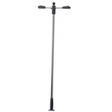 Maxbell 4x10pcs Model Street Lamp Lights Double Head for Model Train Layout Scenery