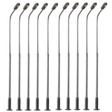 Maxbell 2x 10 Model Railway Train Architecture Dual/Single Lamp Post Street Light LEDs N