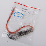 Maxbell 8x10pcs Model Street Lamp Lights Single Head for Model Train Layout Scenery