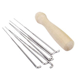 Maxbell 3xSet 7pcs Felting Needles with Wood Handle Wool Felt Tool Felting Starter Kit