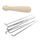 Maxbell 20xSet 7pcs Felting Needles with Wood Handle Wool Felt Tool Felting Starter Kit