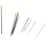 Maxbell 10pc Thimbles Finger Ring + 12 Assorted Hand Sewing Needles Mending Craft Tool