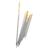 Maxbell 10pc Thimbles Finger Ring + 12 Assorted Hand Sewing Needles Mending Craft Tool