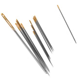 Maxbell 10pc Thimbles Finger Ring + 12 Assorted Hand Sewing Needles Mending Craft Tool