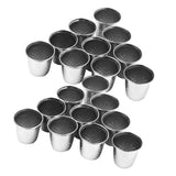 Maxbell 4x10pcs Vintage Sewing Thimble for DIY Crafts 12x13mm -Silver
