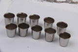 Maxbell 4x10pcs Vintage Sewing Thimble for DIY Crafts 12x13mm -Silver
