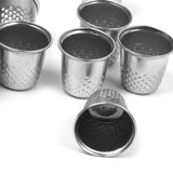 Maxbell 4x10pcs Vintage Sewing Thimble for DIY Crafts 12x13mm -Silver