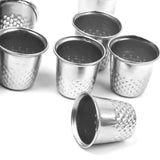 Maxbell 4x10pcs Vintage Sewing Thimble for DIY Crafts 12x13mm -Silver