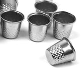 Maxbell 4x10pcs Vintage Sewing Thimble for DIY Crafts 12x13mm -Silver