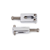 Maxbell 12 Pieces Electric Guitar Bass Bridge Tailpiece Saddles Screws w/ Springs