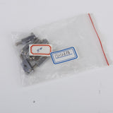 Maxbell 12 Pieces Electric Guitar Bass Bridge Tailpiece Saddles Screws w/ Springs