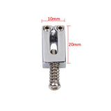 Maxbell 12 Pieces Electric Guitar Bass Bridge Tailpiece Saddles Screws w/ Springs