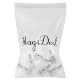 Maxbell 12 Pieces Electric Guitar Bass Bridge Tailpiece Saddles Screws w/ Springs