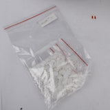 Maxbell 25x100x Resin Buttons Snaps Fasteners Poppers White Craft Cloth DIY 12.4MM
