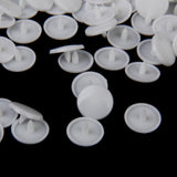 Maxbell 25x100x Resin Buttons Snaps Fasteners Poppers White Craft Cloth DIY 12.4MM
