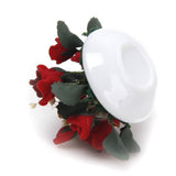 Maxbell 1/12 Dollhouse Miniature Clay Plant Rose Gypsophila Flower In Ceramic Pot
