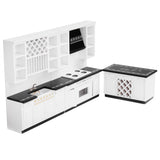 Maxbell 1/12 Dollhouse Miniature Furniture Kitchen Cabinet TV Cabinet Living Room