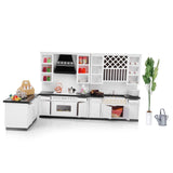 Maxbell 1/12 Dollhouse Miniature Furniture Kitchen Cabinet TV Cabinet Living Room