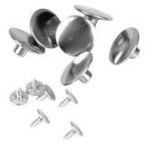 Maxbell 20xJeans Glossy Buttons Hammer on 20mm Pack of 6 Sets Silver