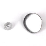 Maxbell 20xJeans Glossy Buttons Hammer on 20mm Pack of 6 Sets Silver
