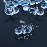 Maxbell 150pcs Mini Rattles Safety Pins Pacifier Charms Baby Shower Table Decoration - Aladdin Shoppers