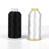 Maxbell 2X 5000M Embroidery Sewing Machine Industrial Polyester Thread Metre Cone