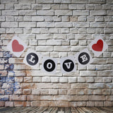 Maxbell LOVE Heart Wedding Bridal Western Party Decoration Bunting Garland Banner