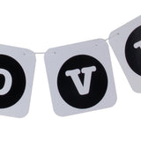 Maxbell LOVE Heart Wedding Bridal Western Party Decoration Bunting Garland Banner
