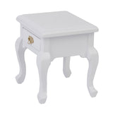 Maxbell 1/12 Dollhouse Miniature Furniture Wooden Bedside Cabinet White