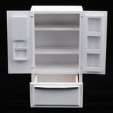 Maxbell 1/12 Dollhouse Miniature Room Furniture Table Chair Cupboard Set & Fridge