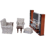 Maxbell 1:12 Dollhouse Miniature Furniture TV DVD Surround Sound Set