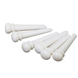 Maxbell 4xCattle Bone Endpin Bridge End Pin for Acoustic Guitar 6pcs White