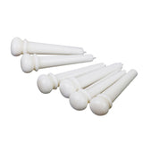 Maxbell 4xCattle Bone Endpin Bridge End Pin for Acoustic Guitar 6pcs White
