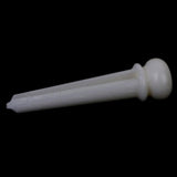 Maxbell 4xCattle Bone Endpin Bridge End Pin for Acoustic Guitar 6pcs White