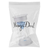 Maxbell Ten Minutes Hourglass Sandglass Sand Timer Home Decor Silver Lid Blue Sand