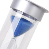Maxbell Ten Minutes Hourglass Sandglass Sand Timer Home Decor Silver Lid Blue Sand