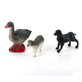 Maxbell 12 Plastic Mini Dinosaur & 15 Farm Yard Animals Figurines Kids Party Bag Fillers