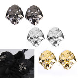 Maxbell GOLD METAL LION HEAD SHOELACE LOCK & 2PRS SCREW ON AGLET TIPS FOR YEEZY LEBRON
