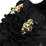 Maxbell GOLD METAL LION HEAD SHOELACE LOCK & 2PRS SCREW ON AGLET TIPS FOR YEEZY LEBRON