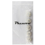 Maxbell 35xPhenovo Crystal Faux Pearl Flower Button Decoration DIY 30mm 5pcs Beige