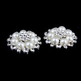 Maxbell 24xPhenovo Crystal Faux Pearl Flower Button Decoration DIY 30mm 5pcs Beige