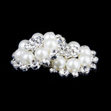 Maxbell 35xPhenovo Crystal Faux Pearl Flower Button Decoration DIY 30mm 5pcs Beige