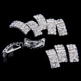 Maxbell 4x10 Pcs Crystal Diamante Rhinestone Buckle Invitation Ribbon Slider A
