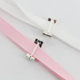 Maxbell 3x10 Pcs Crystal Diamante Rhinestone Buckle Invitation Ribbon Slider A