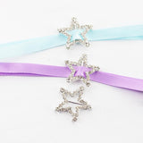Maxbell 10 Pcs Crystal Diamante Rhinestone Buckle Invitation Ribbon Slider B