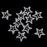 Maxbell 10 Pcs Crystal Diamante Rhinestone Buckle Invitation Ribbon Slider B