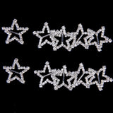 Maxbell 10 Pcs Crystal Diamante Rhinestone Buckle Invitation Ribbon Slider B