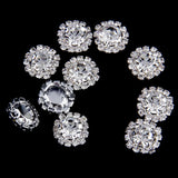 Maxbell 20pcs Crystal Faux Pearl Button Decoration DIY