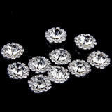 Maxbell 20pcs Crystal Faux Pearl Button Decoration DIY
