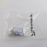 Maxbell 20Pcs Rhinestone Embellishments Flatback Silver Jewelry Crystal Button